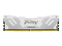 Kingston FURY Renegade - DDR5 - kit - 32 Go: 2 x 16 Go - DIMM 288 broches - 7200 MHz / PC5-57600 - CL38 - 1.45 V - mémoire sans tampon - on-die ECC - blanc avec argent KF572C38RWK2-32