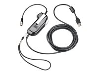 Poly SHS 2371-11 - adaptateur de casque micro PTT « appuyez pour parler » - USB, stéréo, sans série - Conformité TAA 8K718AA#AC3