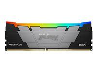 Kingston FURY Renegade RGB - DDR4 - kit - 64 Go: 2 x 32 Go - DIMM 288 broches - 3200 MHz / PC4-25600 - CL16 - 1.35 V - mémoire sans tampon - non ECC - noir KF432C16RB2AK2/64